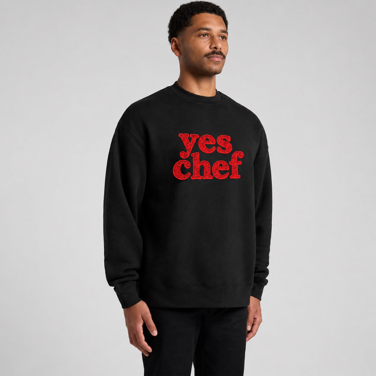 YES CHEF - relaxed crew sweatshirt
