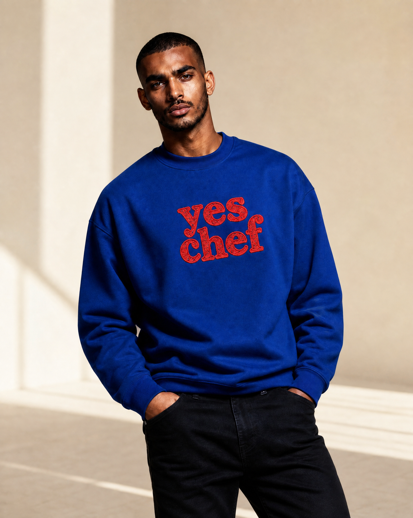 YES CHEF - relaxed crew sweatshirt