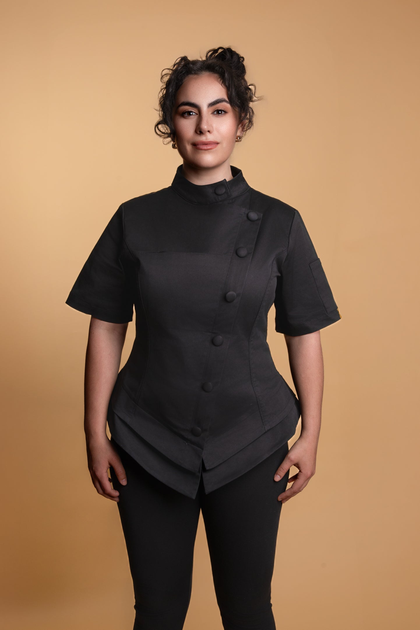 Black Currant - Signature short sleeve chef coat